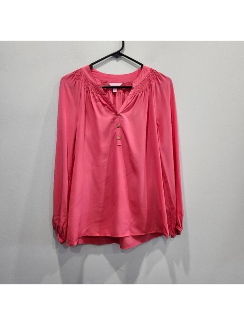 Lily Pulitzer Elsa SILK Pink Longsleeve XS